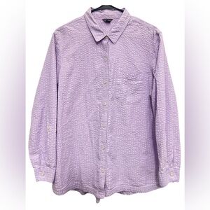 Eddie Bauer Women’s 2XL LAVENDER Shirt 100% Cotton Button-Down